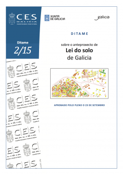 CES Galicia-ditame sobre o anteproxecto de Lei do solo de Galicia